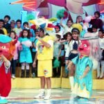 Sérgio Mallandro e os bonecos Capetinha e Anjinho