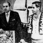 Aurélio Campos e o garoto propaganda Valter Viana